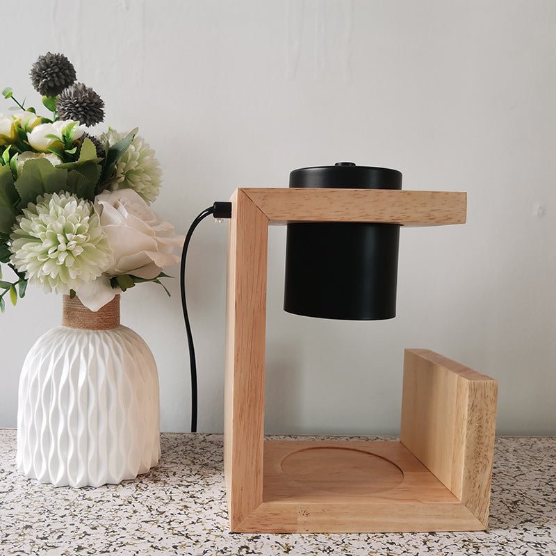 Wood Candle Lamp - Shopuz